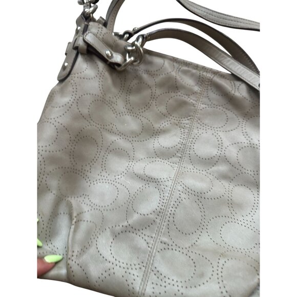 COACH Gray Leather Multi Strap Shoulder Bag - Picture 4 of 8